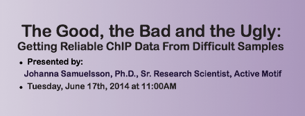 ChIP from difficult samples webinar