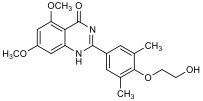 Chemical structure of RVX-208.