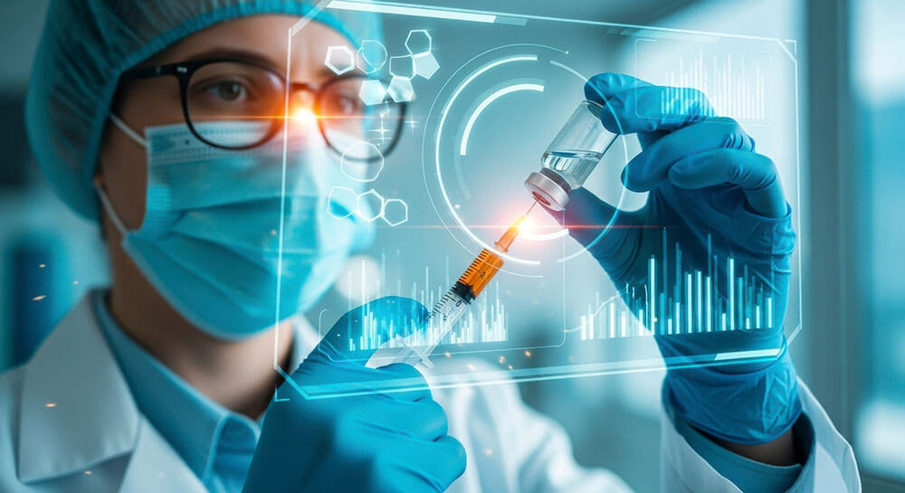 Doctor with syringe