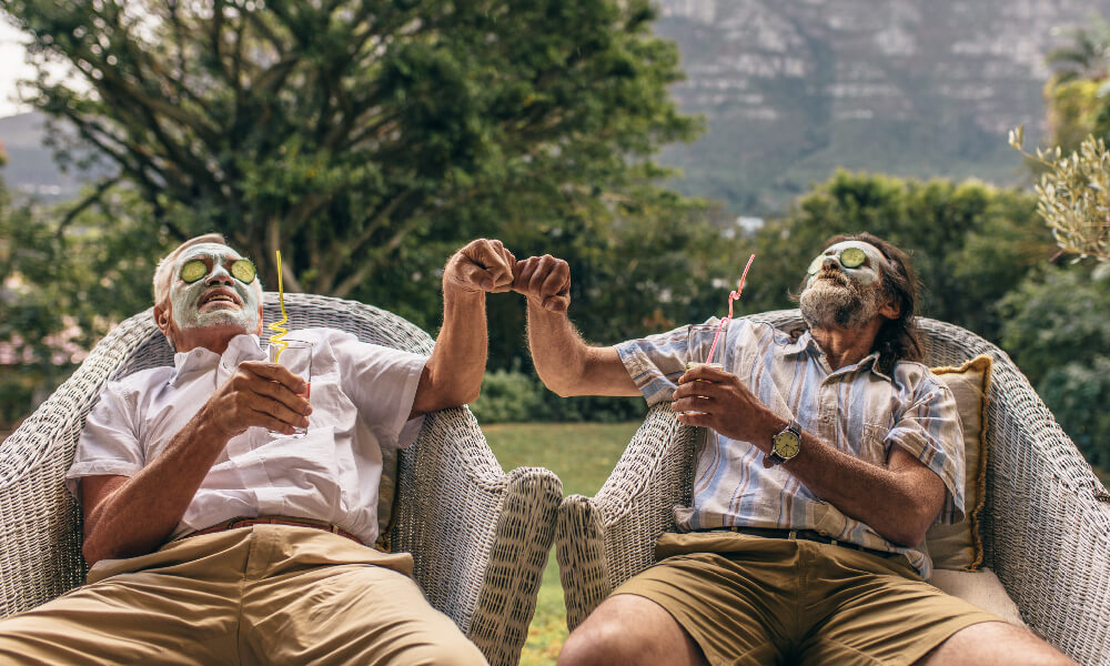 Old Guys Having Fun